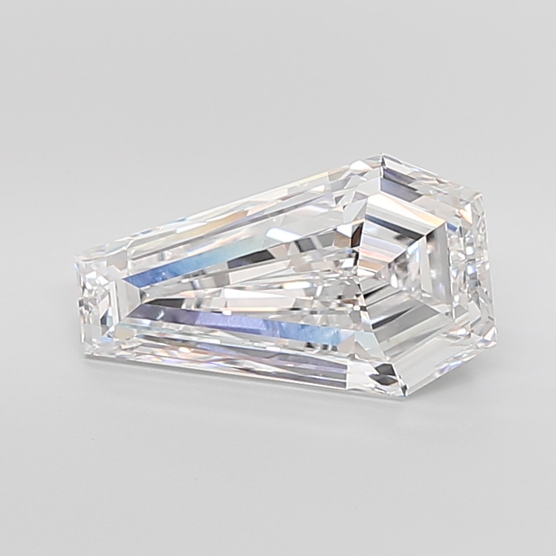 7.11 carat Coffin lab grown diamond, E VVS2, IGI certified