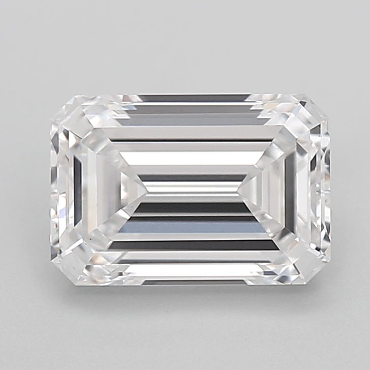 2.10 carat Emerald Cut lab grown diamond, D VS1, IGI certified