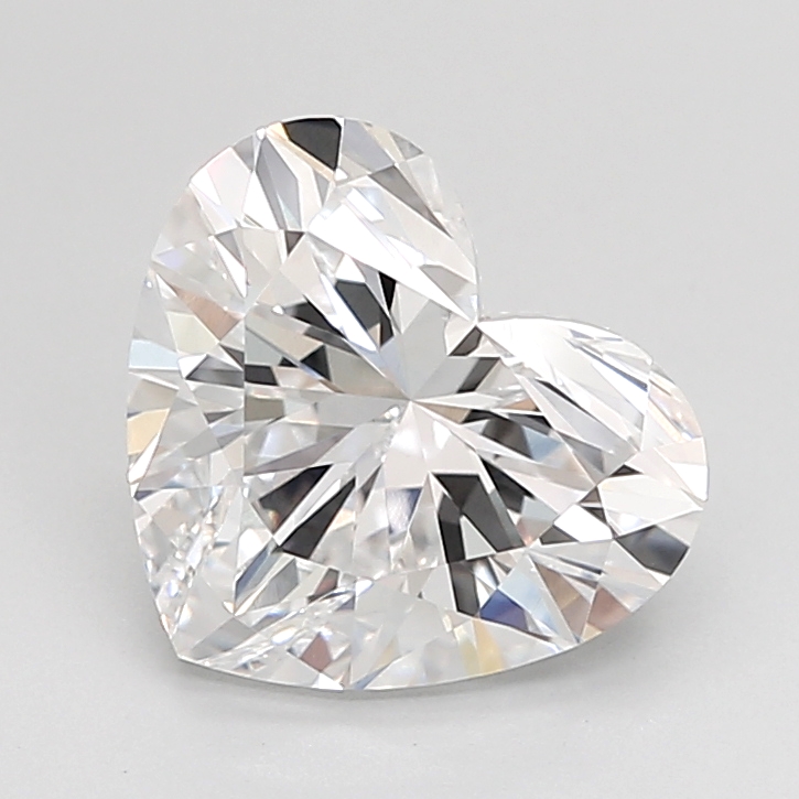 2.60 carat Heart lab grown diamond, D VVS2, IGI certified