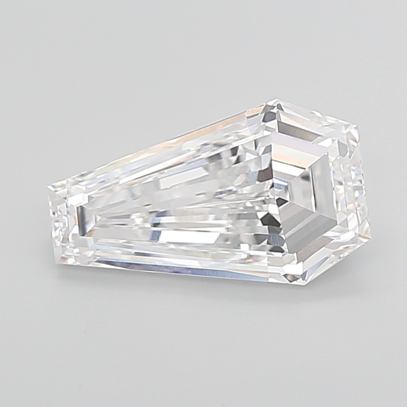 4.65 carat Coffin lab grown diamond, D VVS2, IGI certified