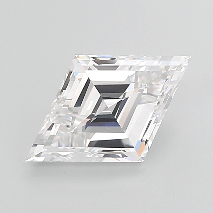 5.02 carat Lozenge lab grown diamond, D VVS2, IGI certified