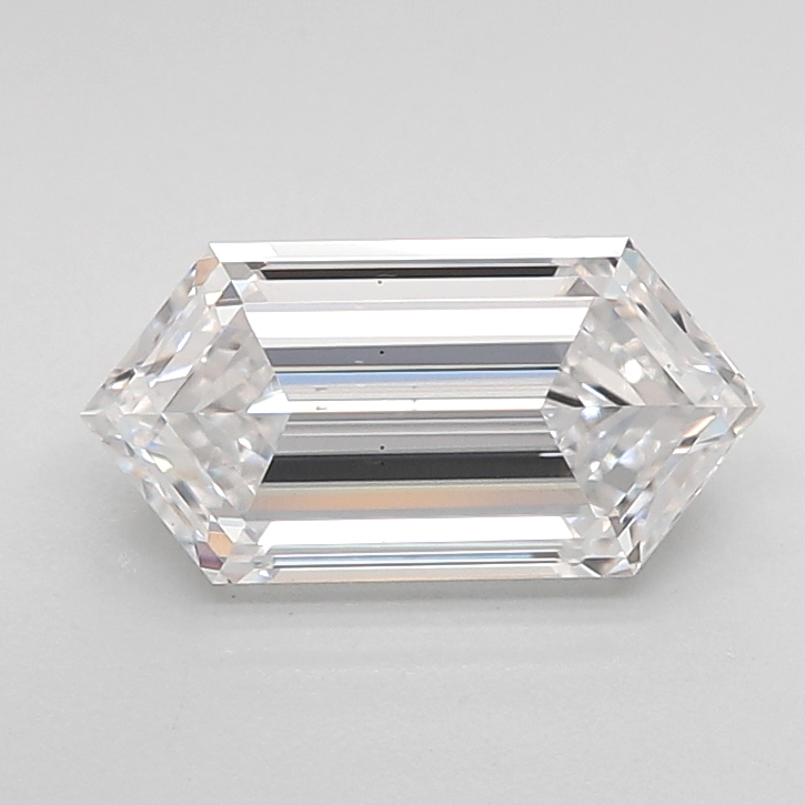 1.54 carat Hexagon lab grown diamond, D VS2, IGI certified