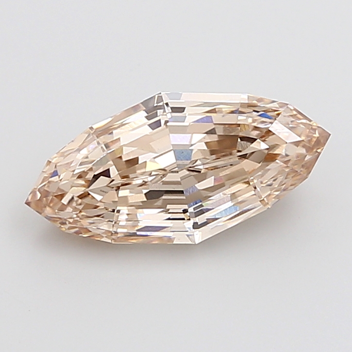 4.08 carat Fancy Brown Marquise Step Cut lab grown diamond, VVS2, IGI certified