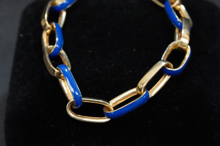 Link Bracelet, 18K Yellow Gold, stock 104041