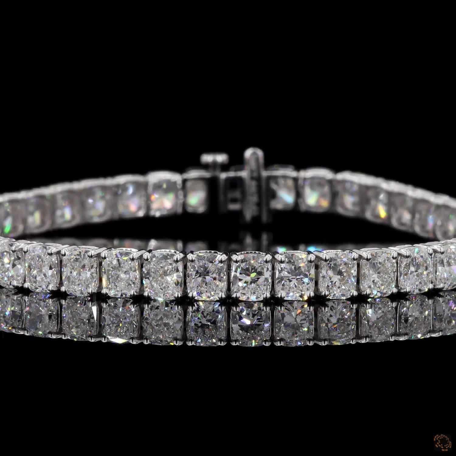 Tennis Bracelet, 14K White Gold, stock 1599475