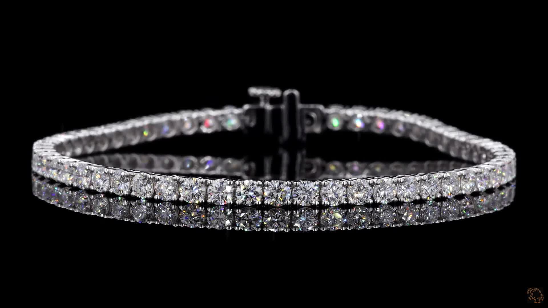 Tennis Bracelet, 14K White Gold, stock TB4-2.7-14KW