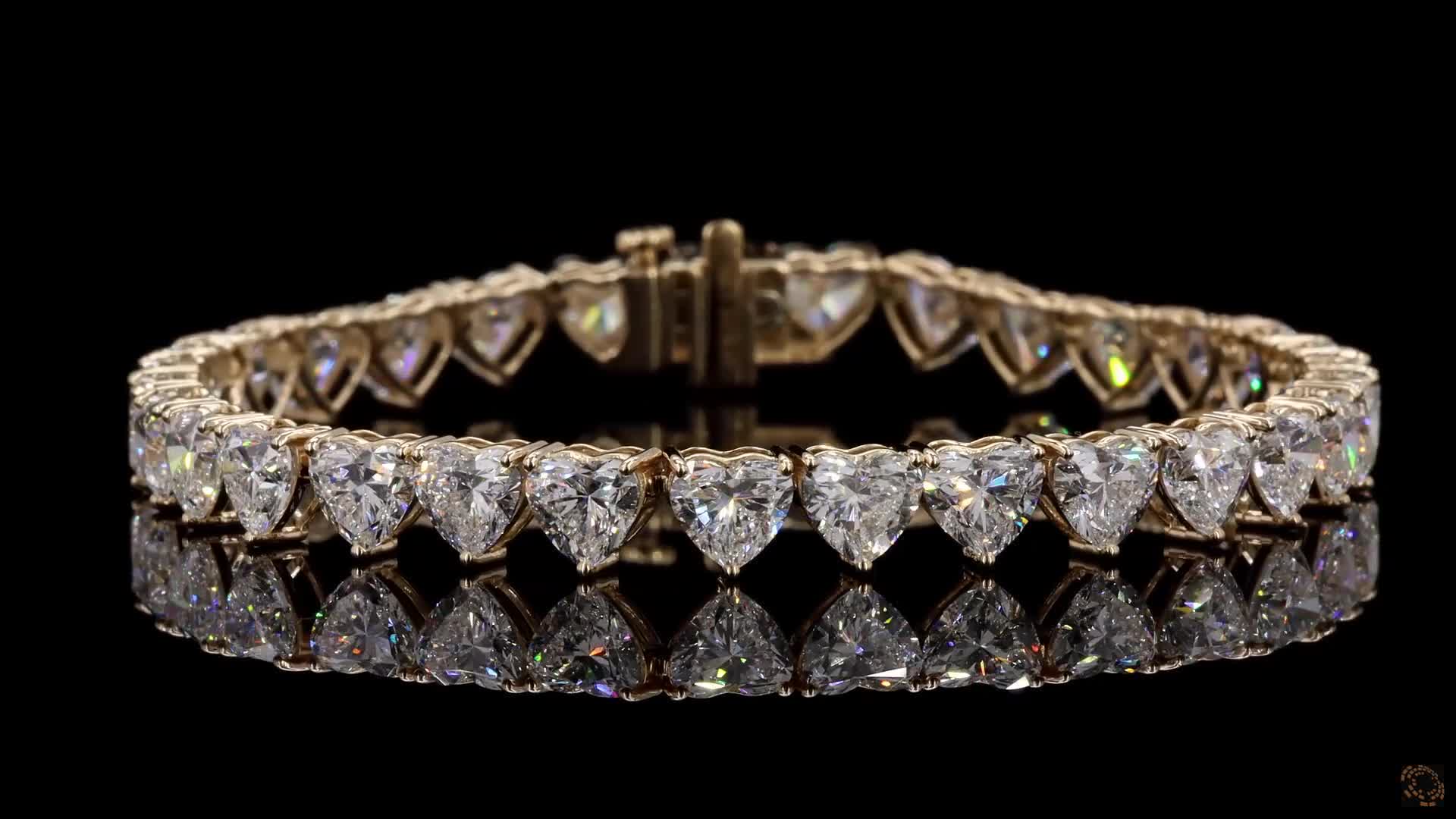 Tennis Bracelet, 14K Yellow Gold, stock 1462946
