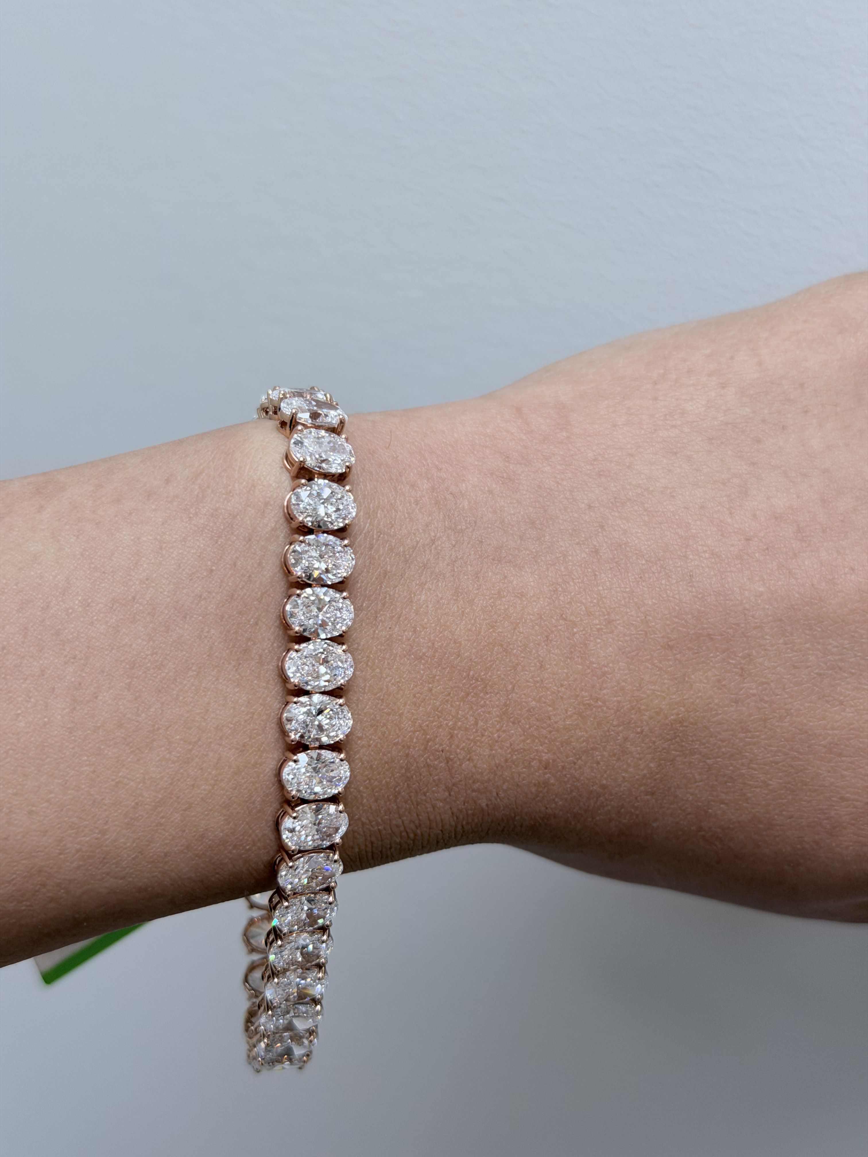 Tennis Bracelet, 14K Rose Gold, stock BR00014