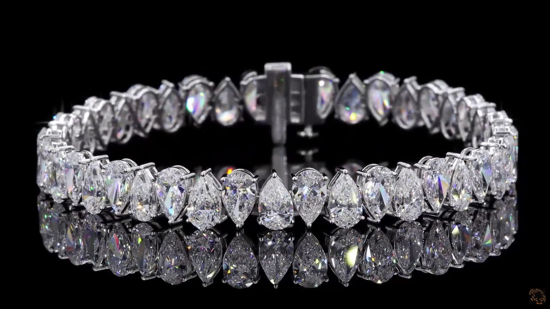 Tennis Bracelet, 14K White Gold, stock TBPS35-1.0-W