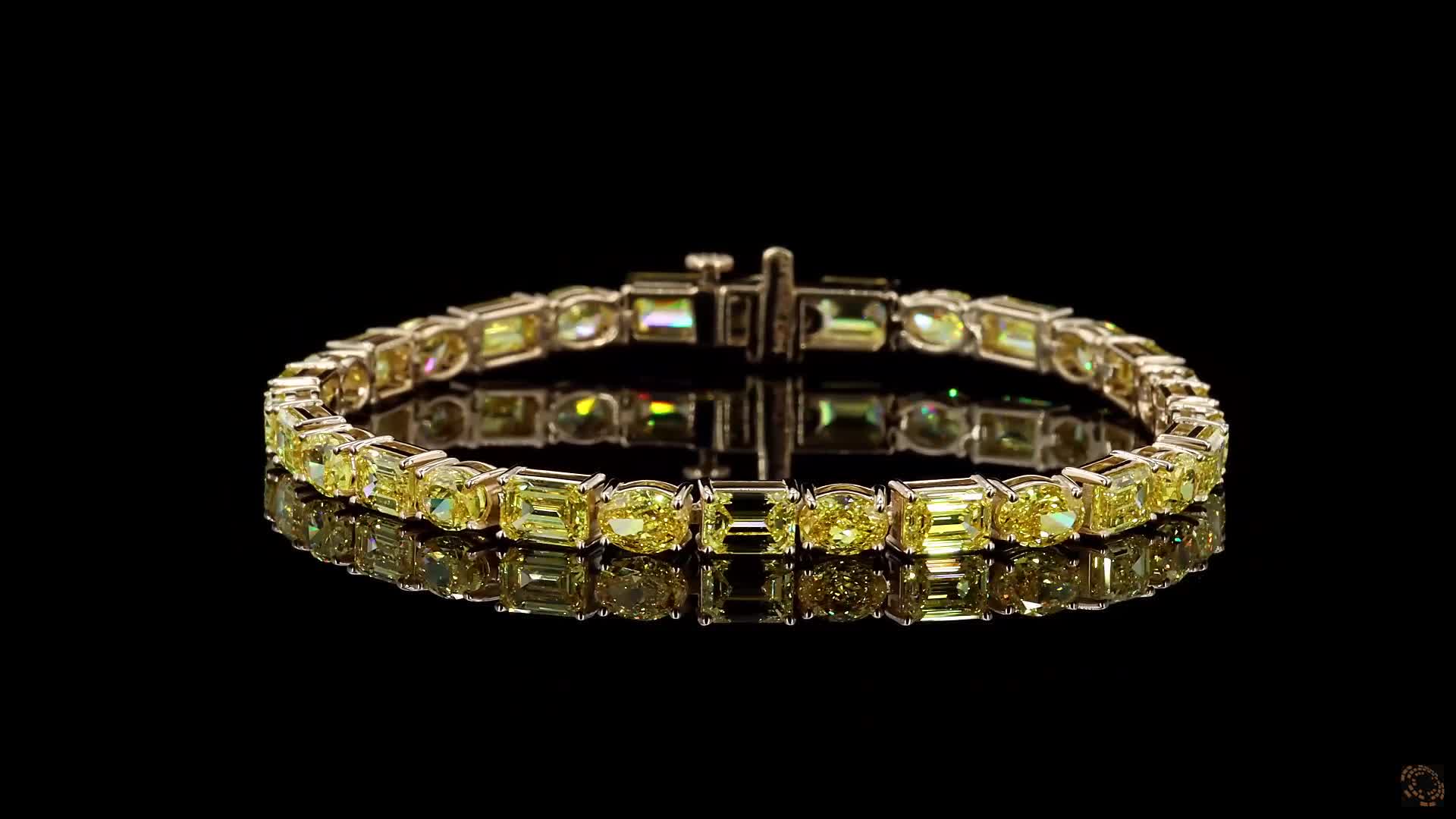 Fancy Shape Bracelet, 14K Yellow Gold, stock 1976242