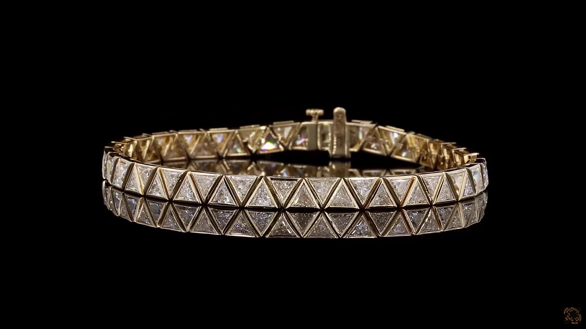 Tennis Bracelet, 14K Yellow Gold, stock 2016832