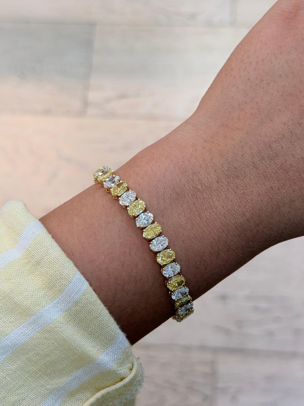 Tennis Bracelet, 14K White Gold, stock BRAC00055