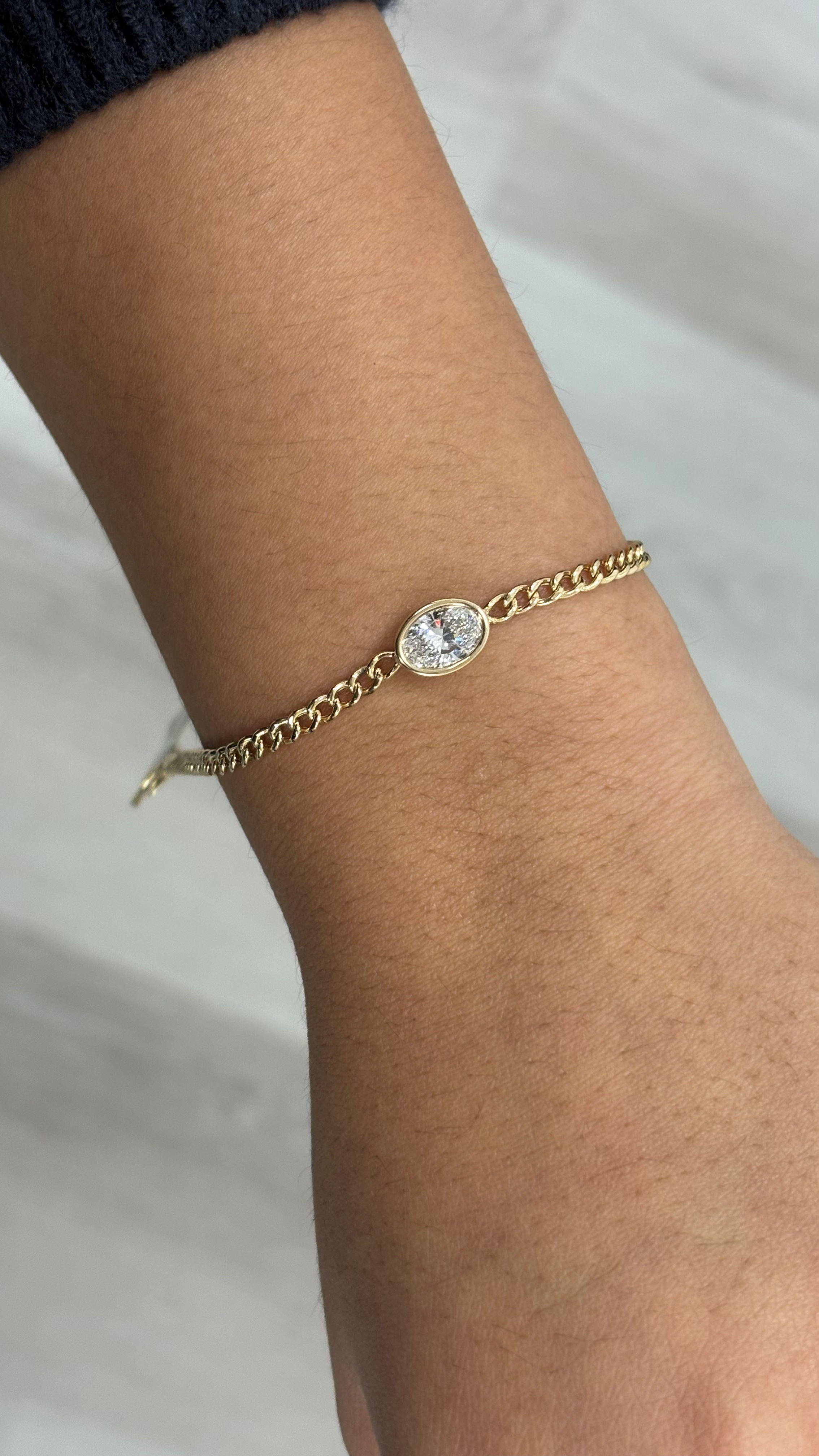 Tennis Bracelet, 14K Yellow Gold, stock BRAC00090