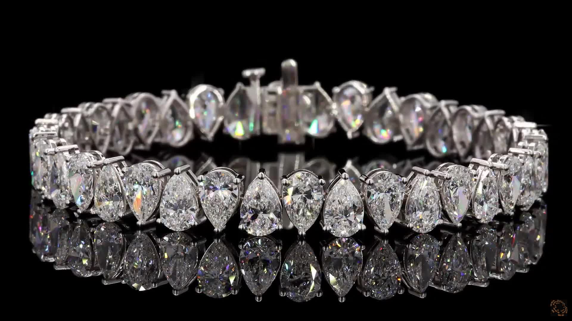 Tennis Bracelet, 14K White Gold, stock TBPS20-0.5-W