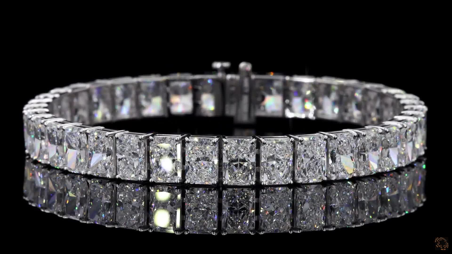 Tennis Bracelet, 14K White Gold, stock TBRA30-0.8-W