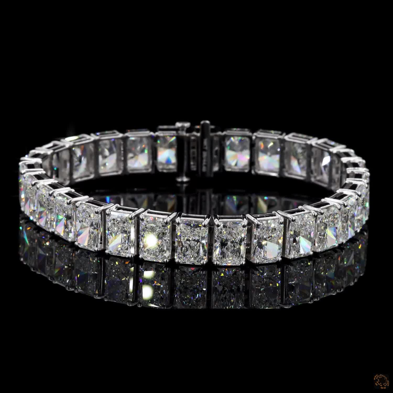 Tennis Bracelet, 14K White Gold, stock TBRA45-1.6-W