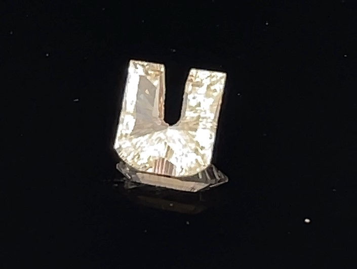 Matched pair of Alphabets lab grown diamonds, 7.00 × 6.33 mm, D VS1, 0.97ct total