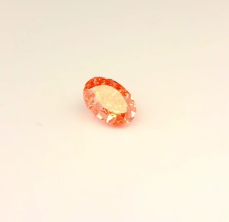 Matched pair of Oval lab grown diamonds, 6.30 × 4.30 mm, Fancy Vivid Pink VS1, 1.00ct total