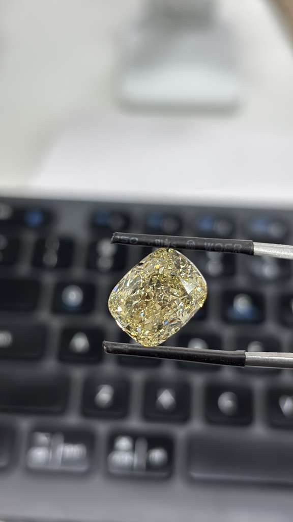 8.21 carat Cushion diamond