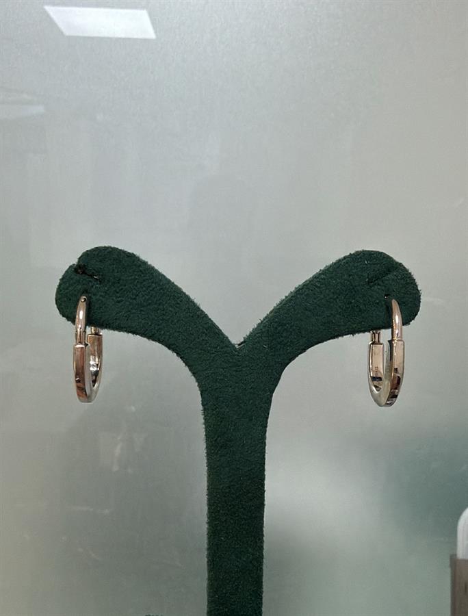 Huggie Earrings, 18K Yellow Gold, stock 118858