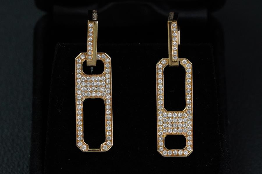 Dangle Earrings, 14K Yellow Gold, stock 1188708