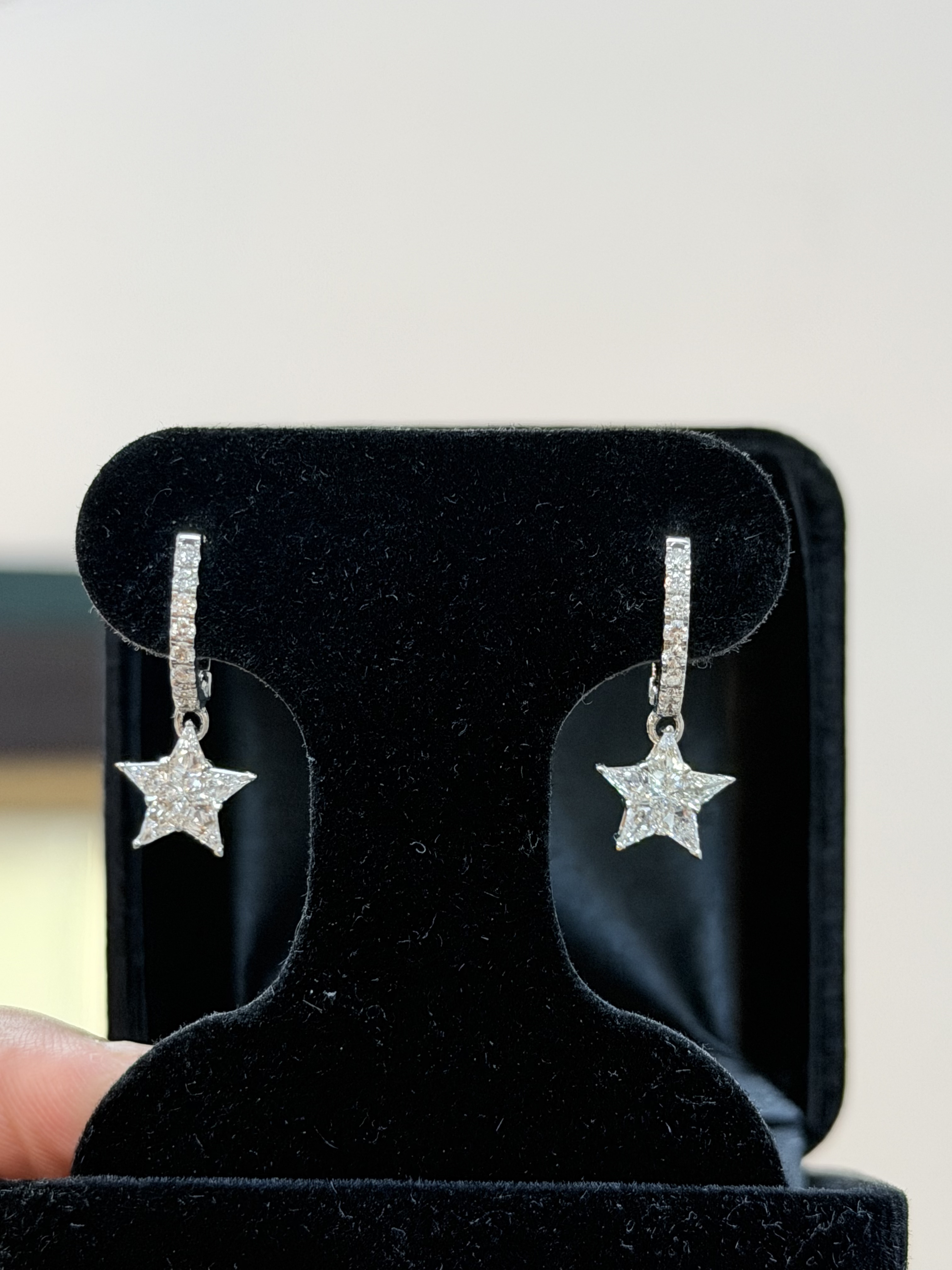 Drop Earrings, 18K White Gold, stock 1188713