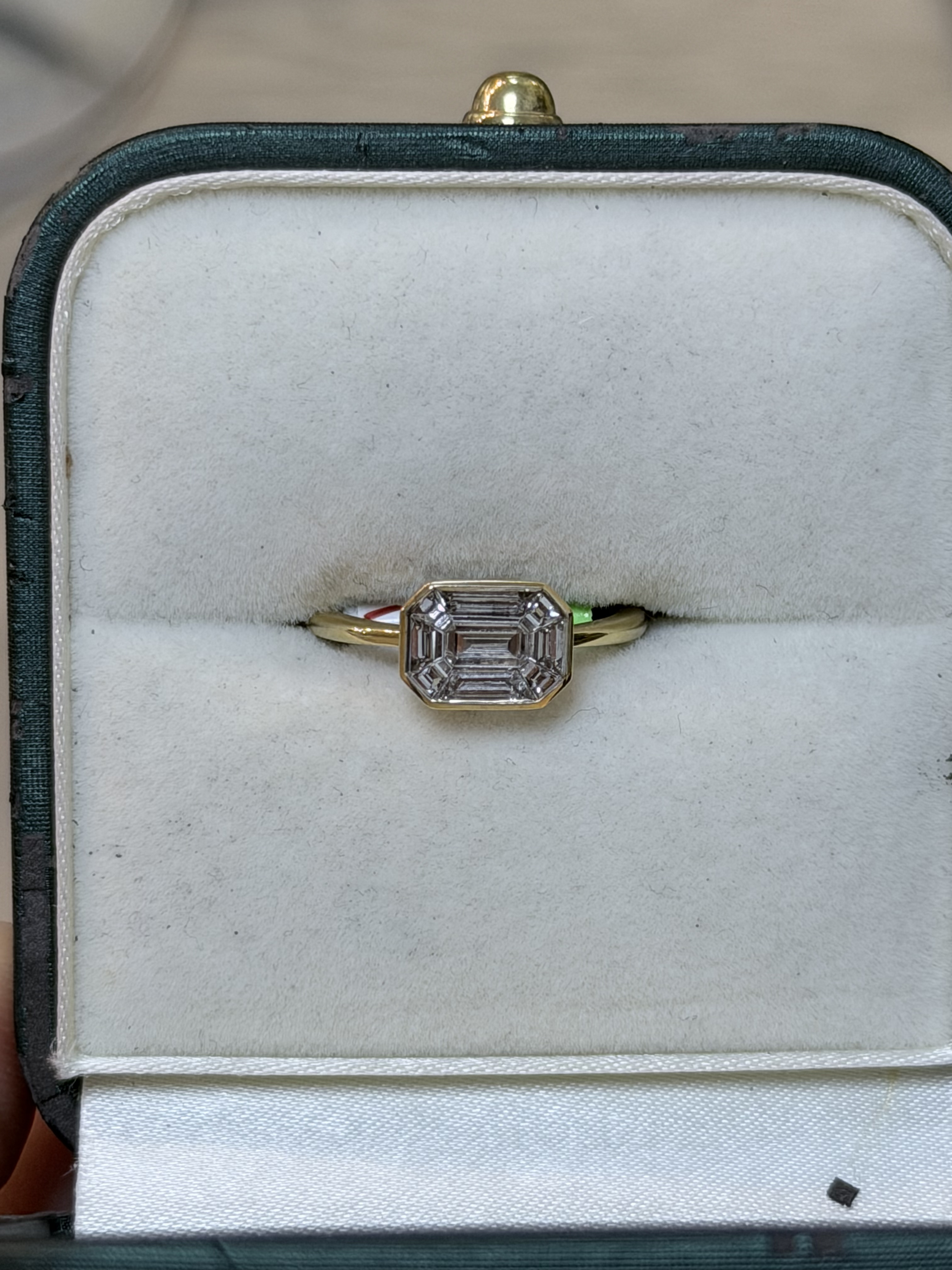 Engagement Ring, 18K Yellow Gold, stock 1239977
