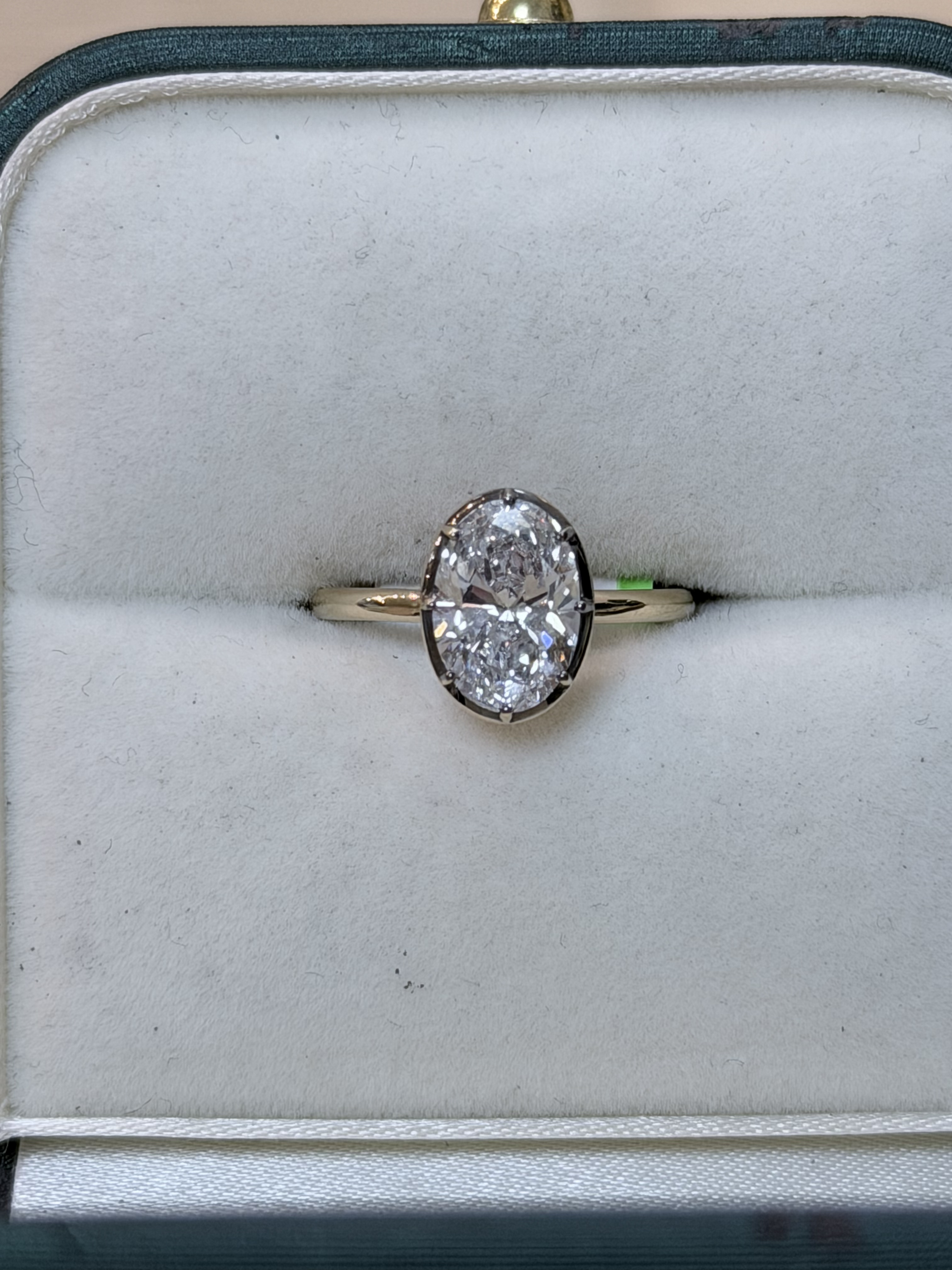 Solitaire Engagement Ring, 14K Yellow Gold, stock 1409442