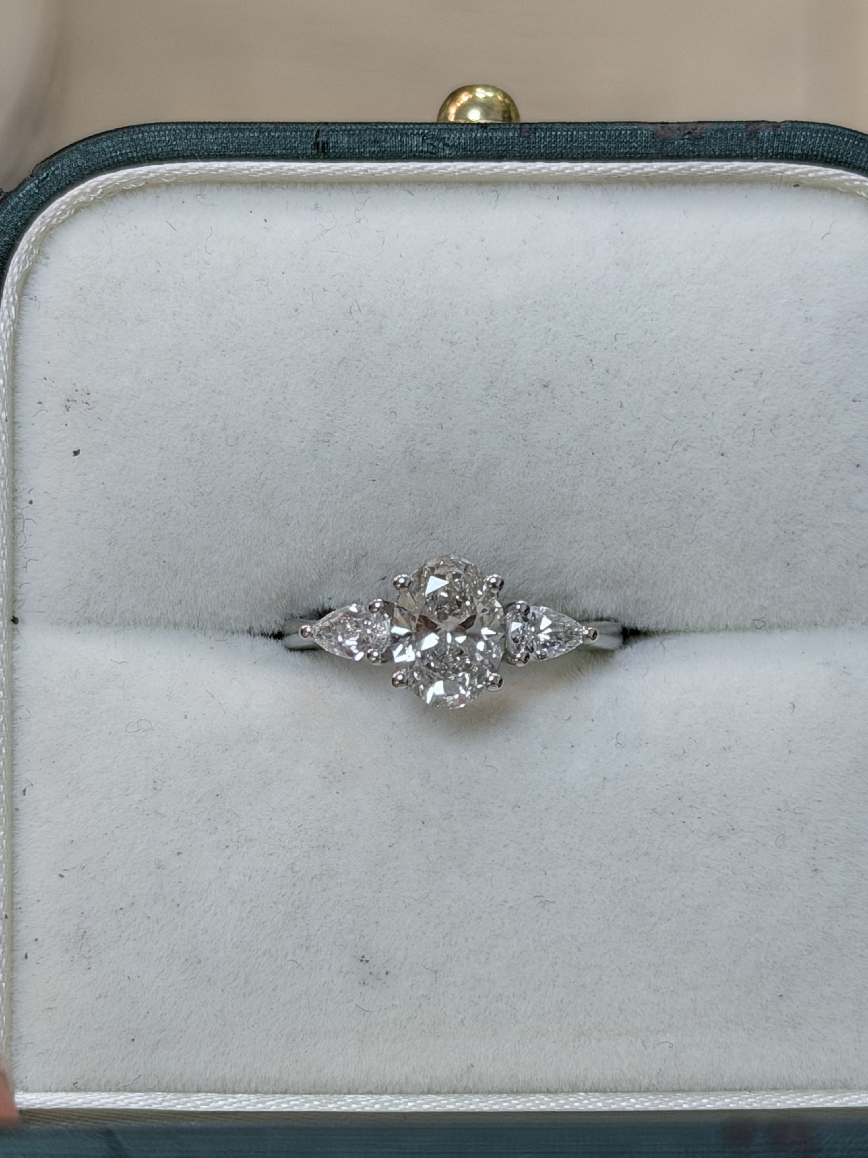 Fashion Engagement Ring, 14K White Gold, stock 311322