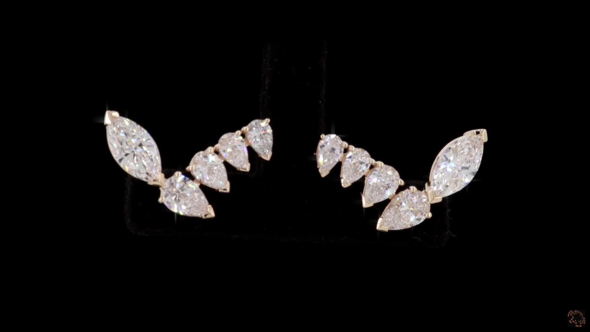 Drop Earrings, 14K Yellow Gold, stock 1644606