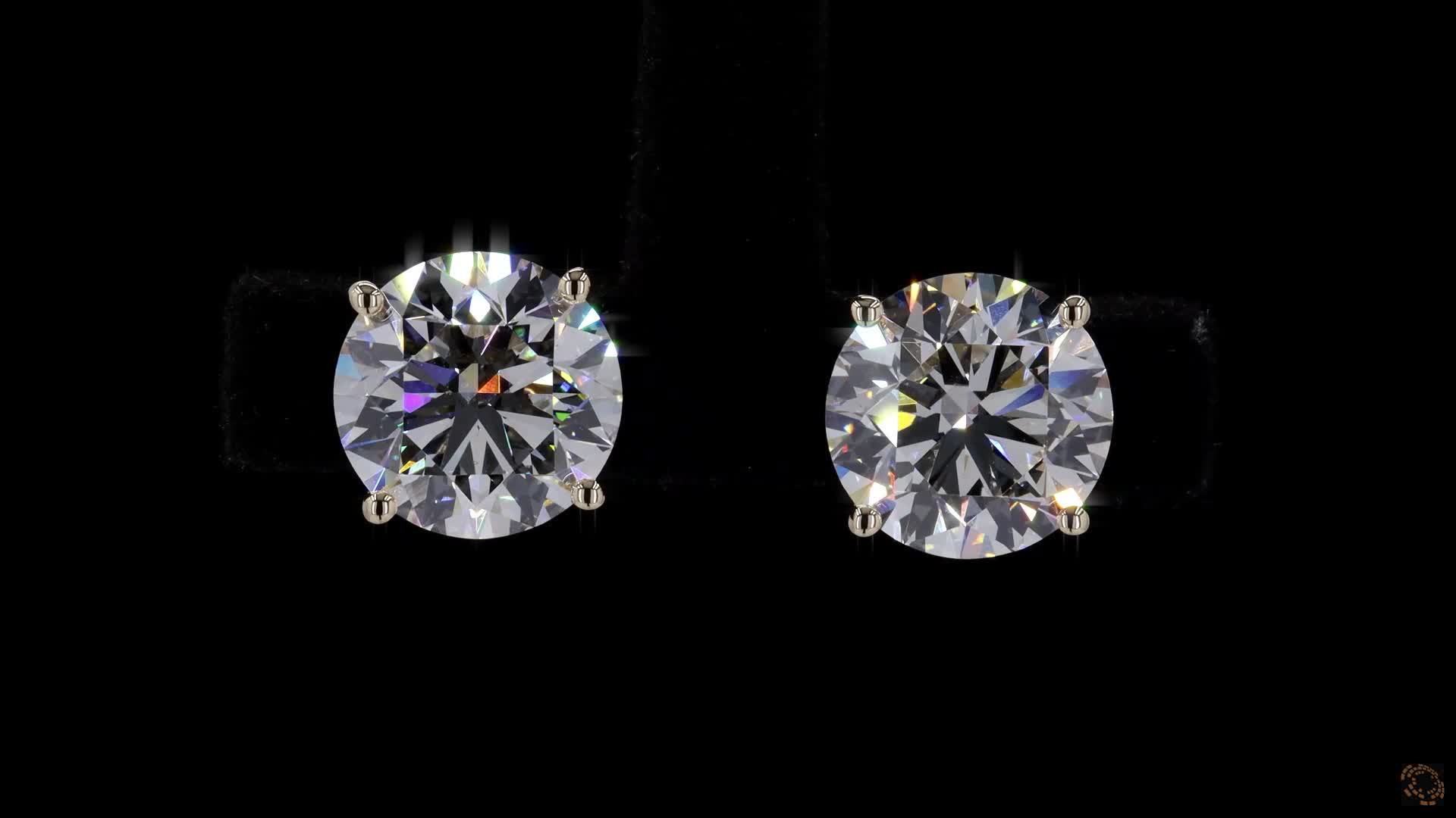 Stud Earrings, 14K Yellow Gold, stock STBA6C-14Y4
