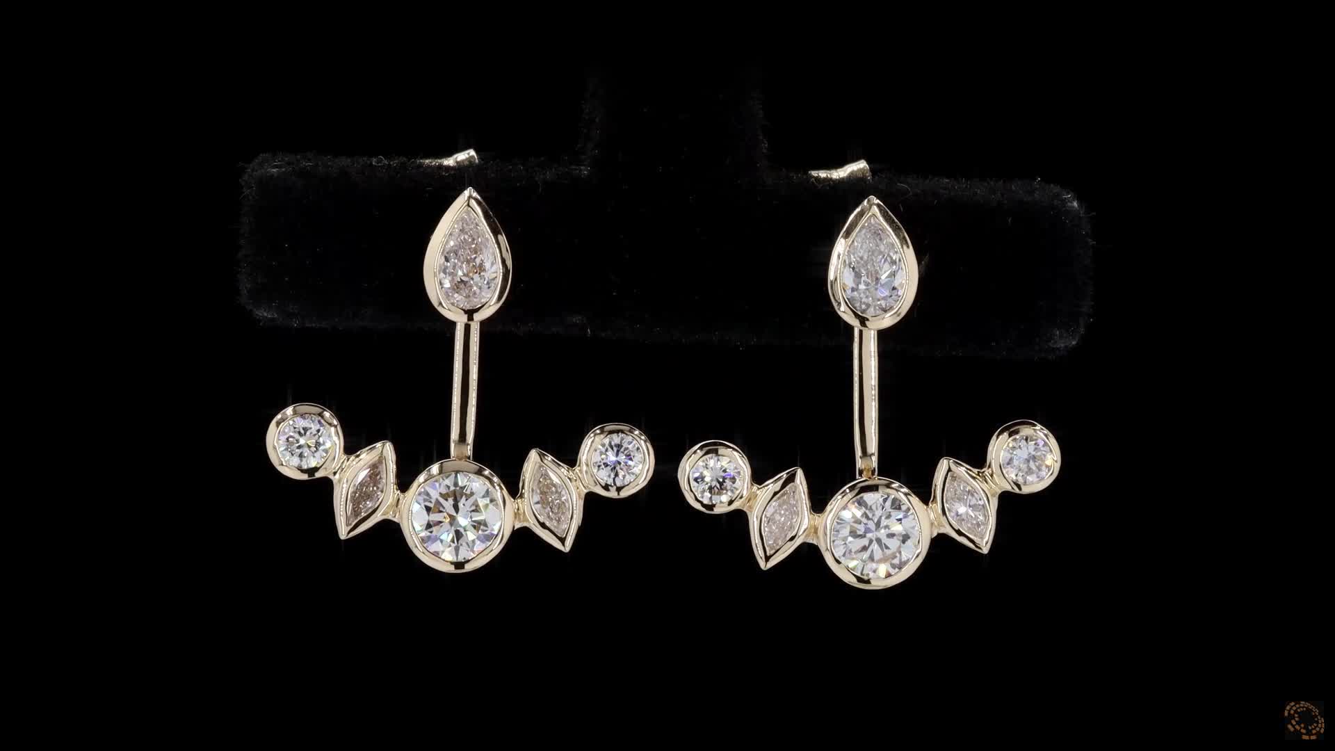 Fashion Earrings, 14K Yellow Gold, stock 1811550