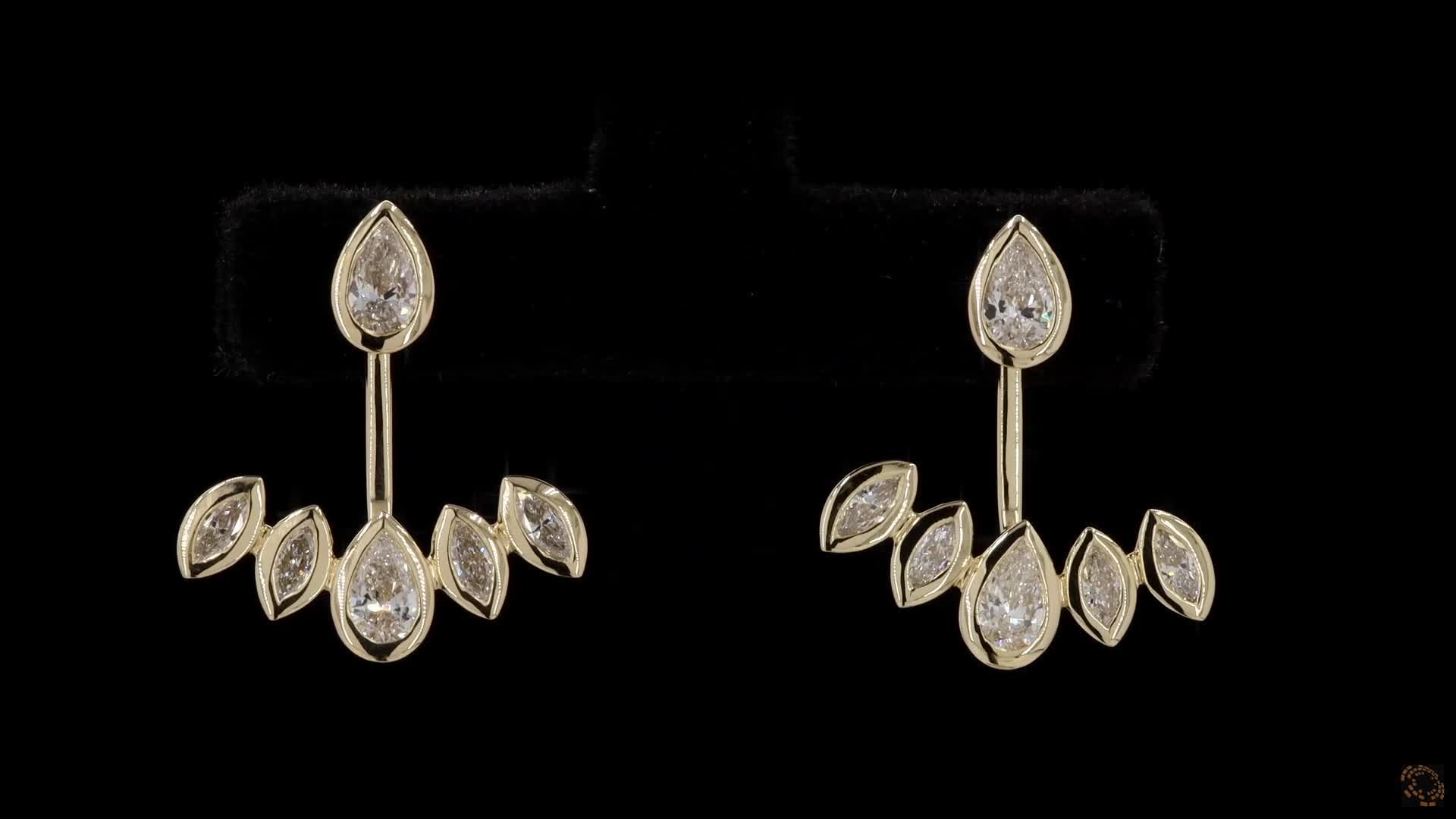 Fashion Earrings, 14K Yellow Gold, stock 1811564