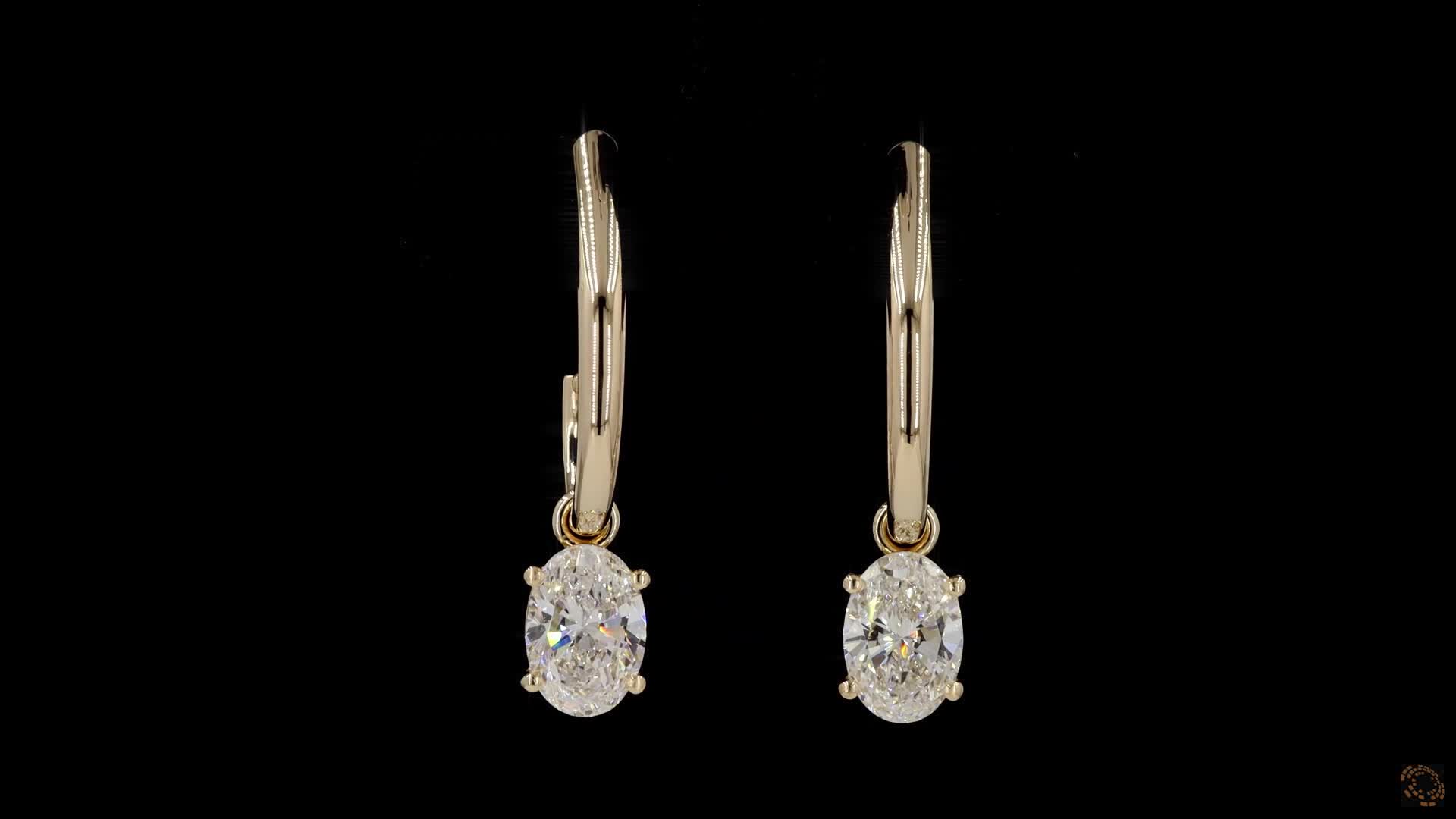 Drop Earrings, 14K Yellow Gold, stock 1958502