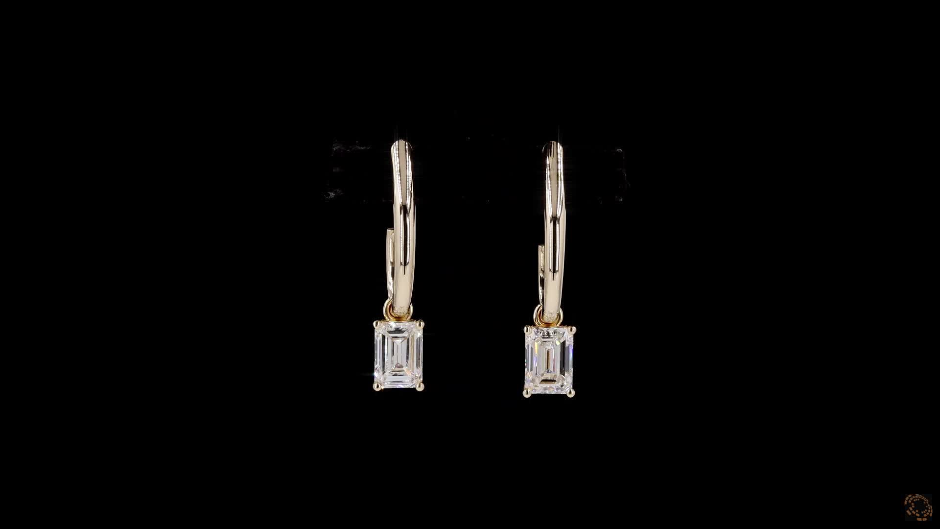 Drop Earrings, 14K Yellow Gold, stock 1976376