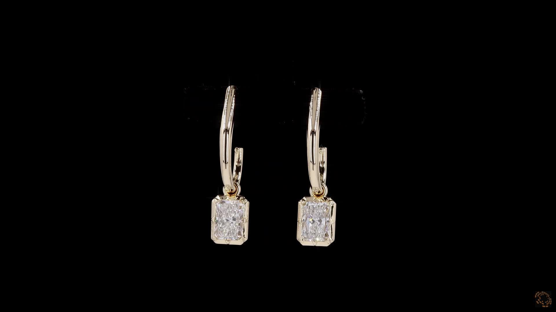 Drop Earrings, 14K Yellow Gold, stock 1976372