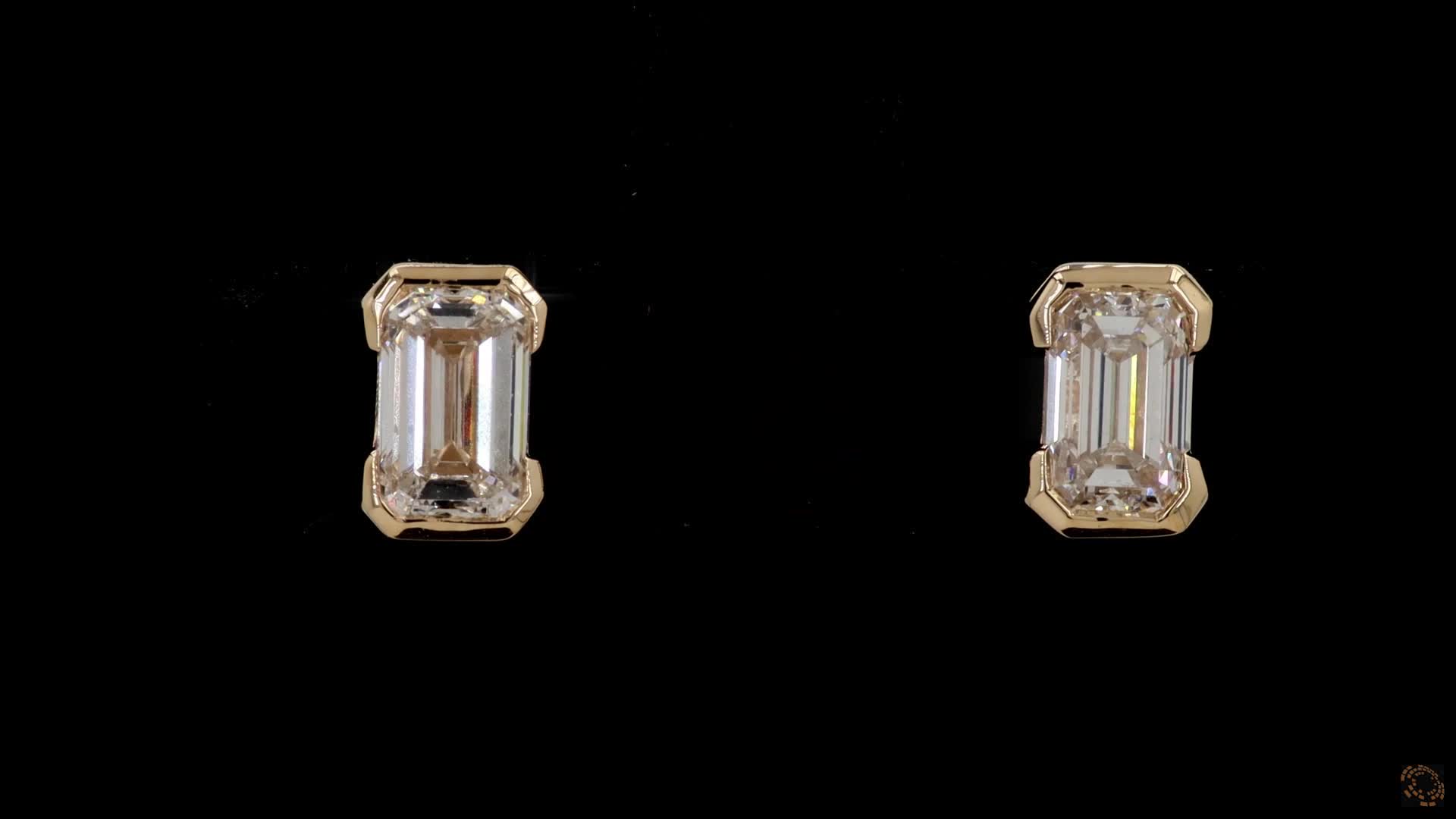 Stud Earrings, 14K Yellow Gold, stock 1985129