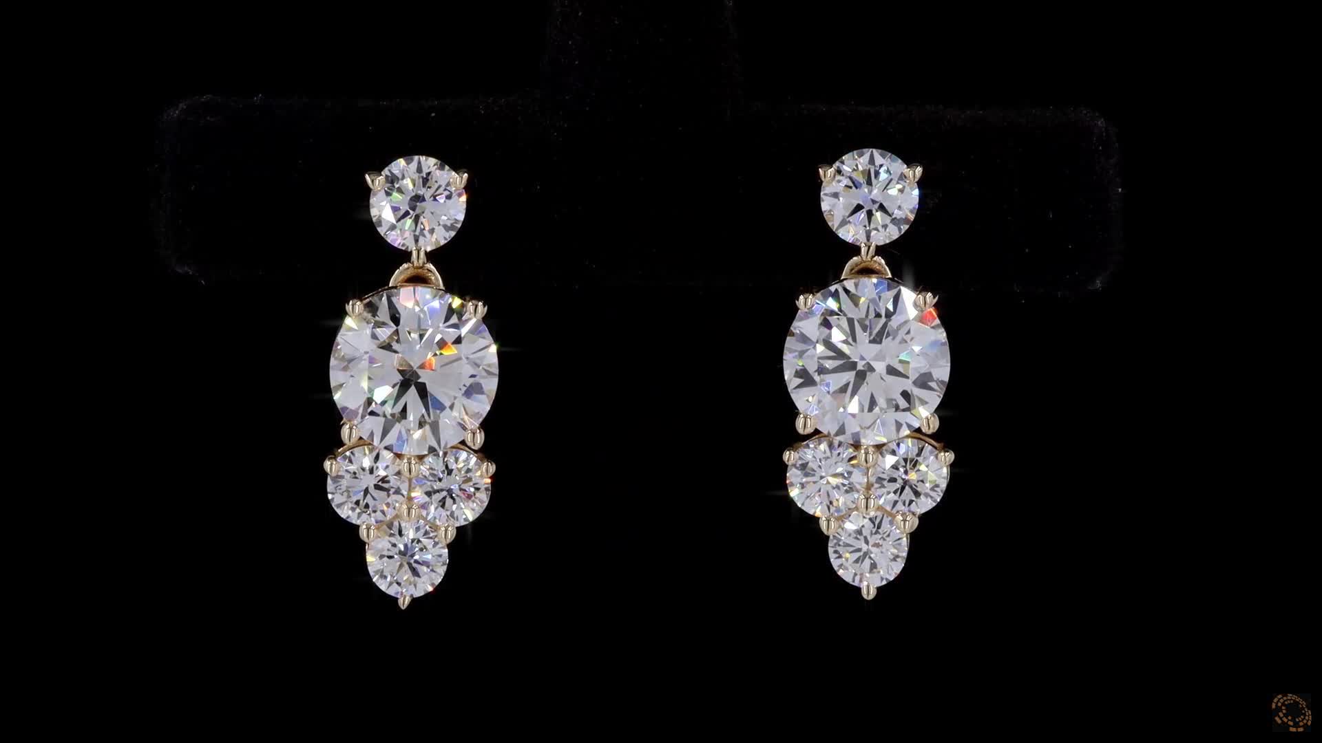Stud Earrings, 14K Yellow Gold, stock 2007892