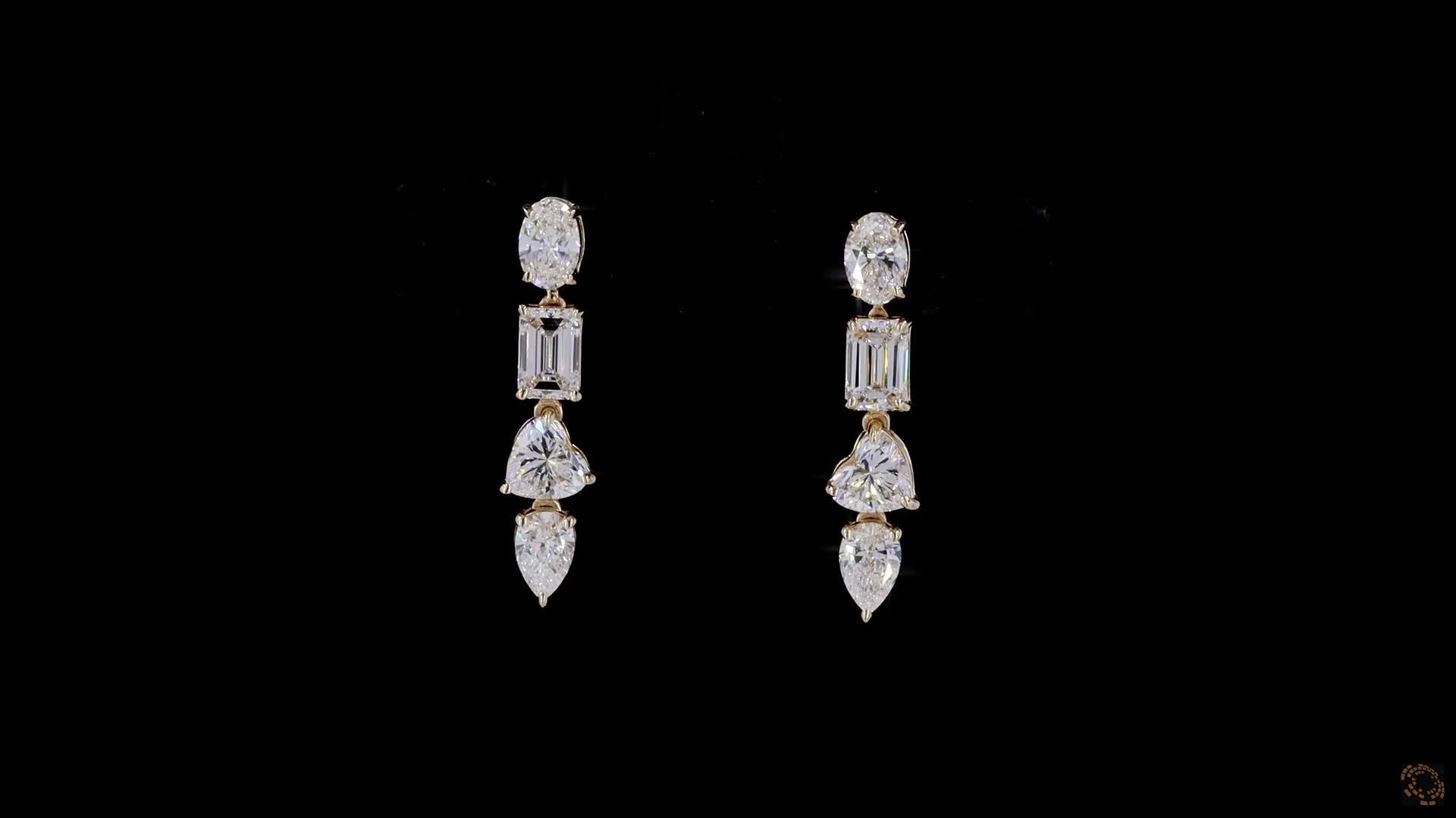Stud Earrings, 14K Yellow Gold, stock 2007891