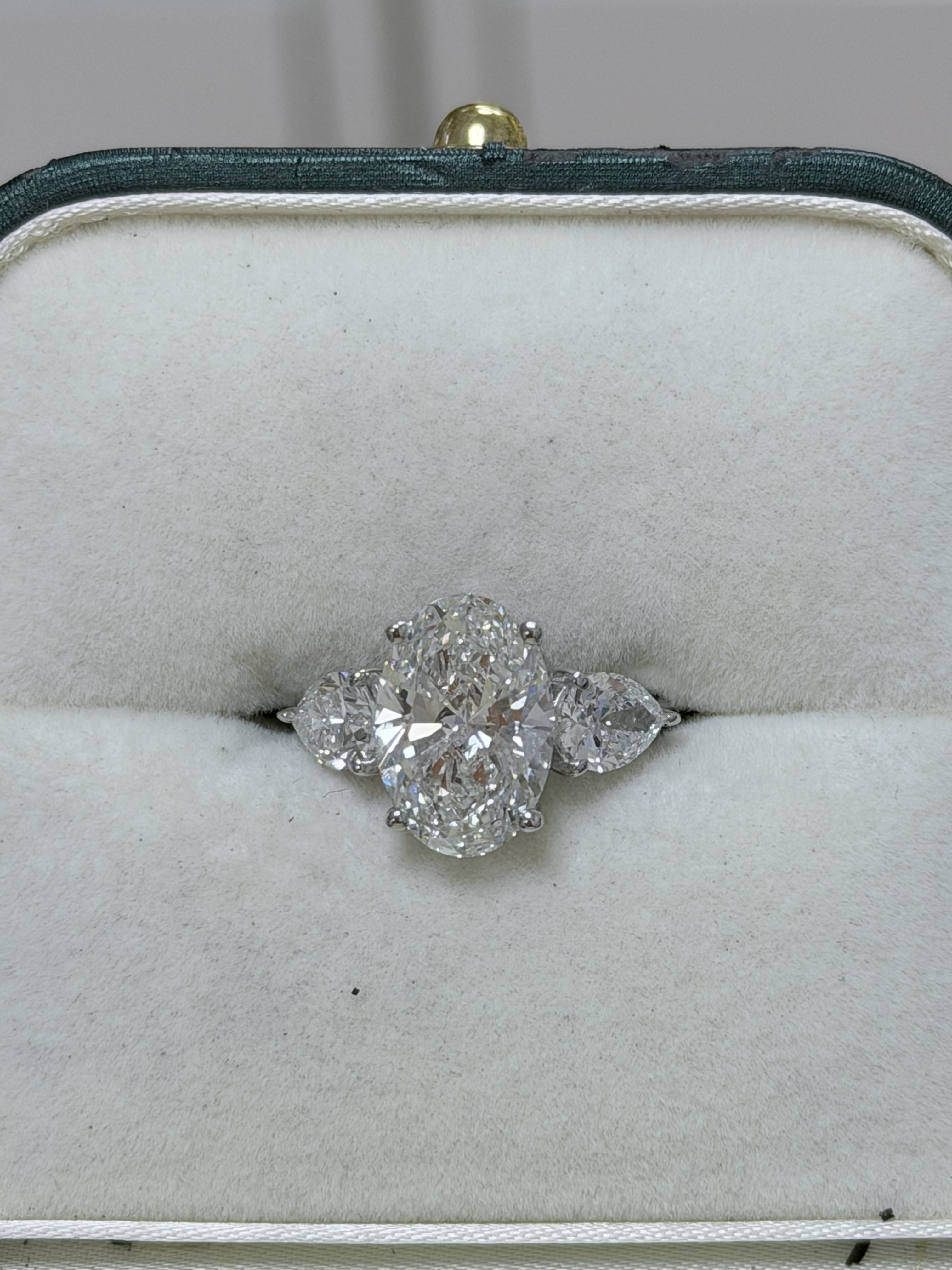 Engagement Ring, 14K White Gold, stock Eng00558