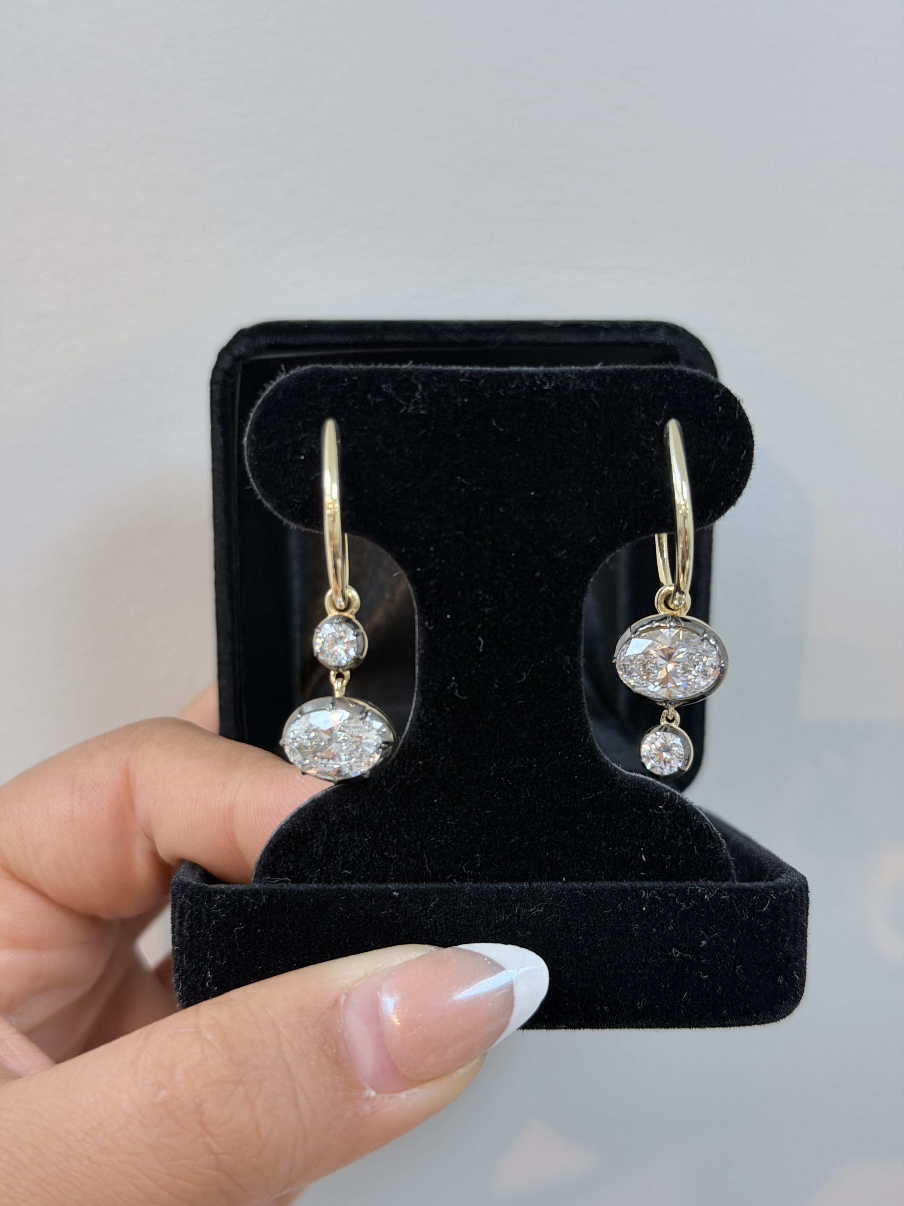 Drop Earrings, 14K Yellow Gold, stock Er00272