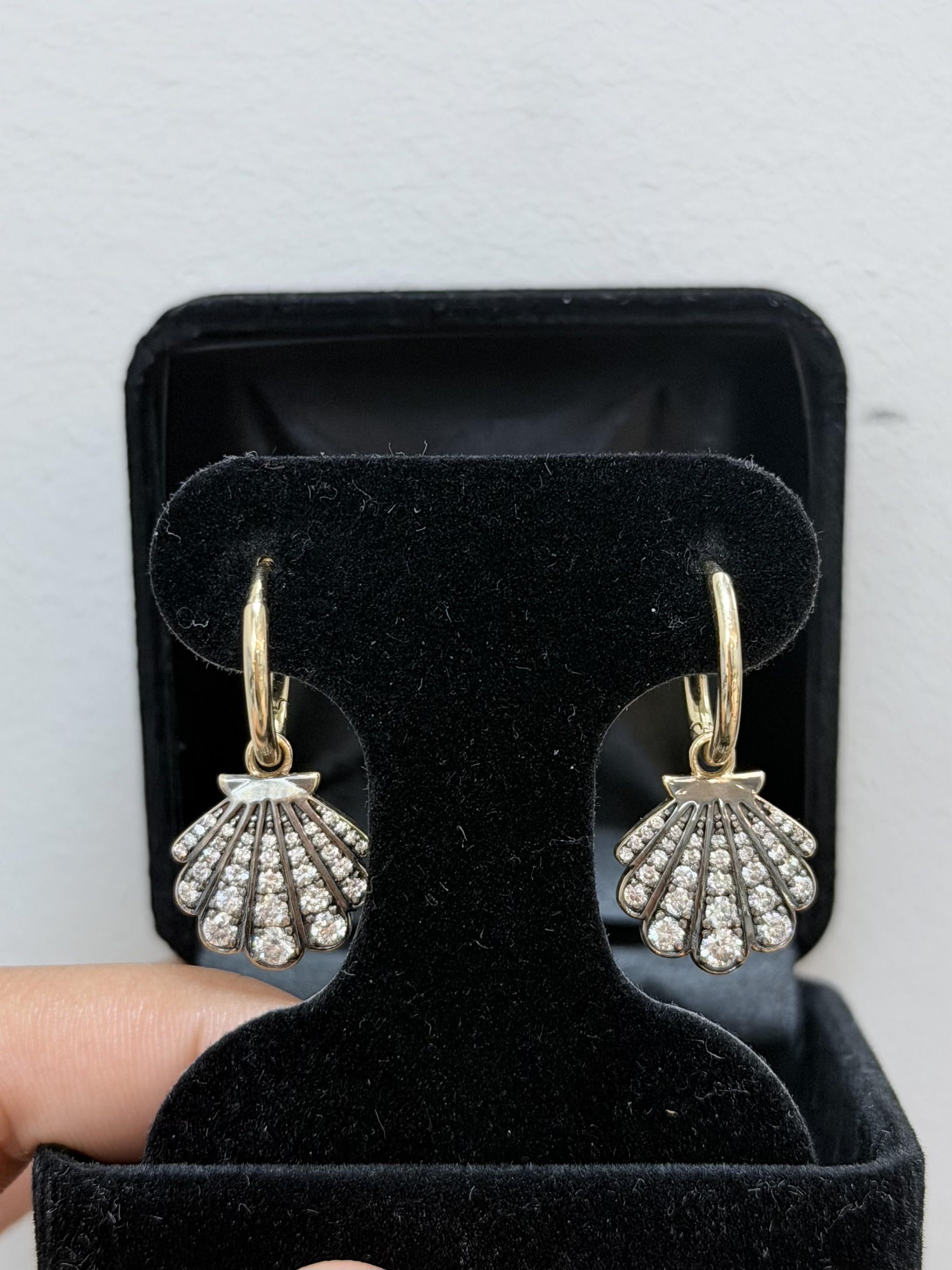 Drop Earrings, 14K Yellow Gold, stock Er00301