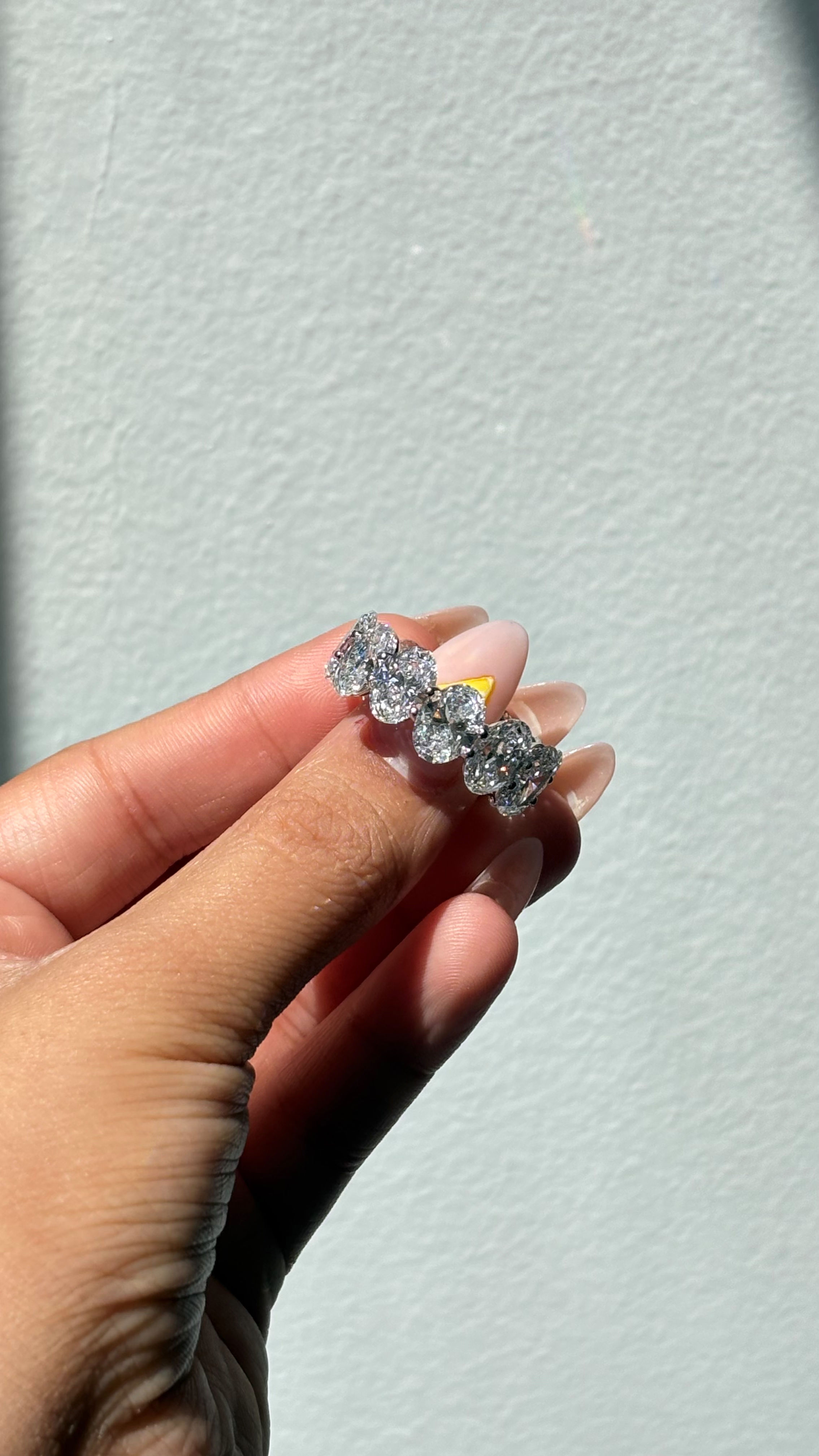Drop Earrings, 14K White Gold, stock Er00409