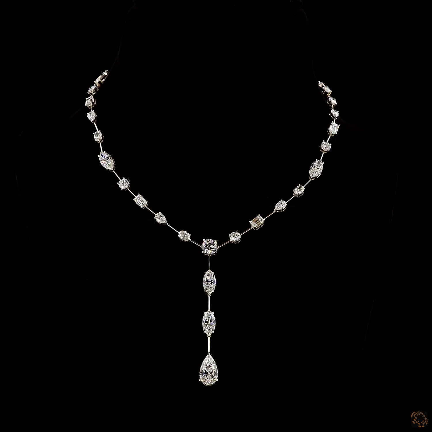 Fancy Shape Necklace, 14K Yellow Gold, stock 1571529