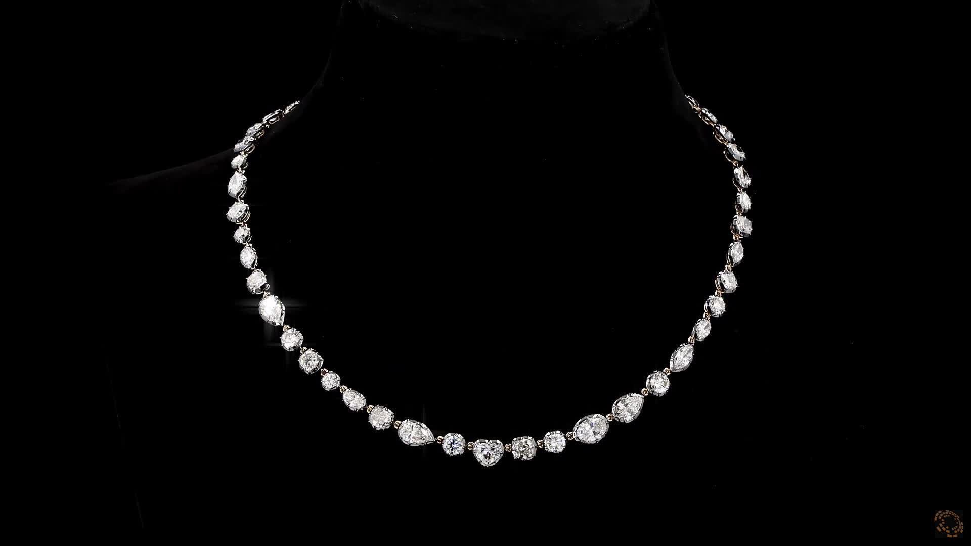 Fancy Shape Necklace, 14K Yellow Gold, stock 1983587