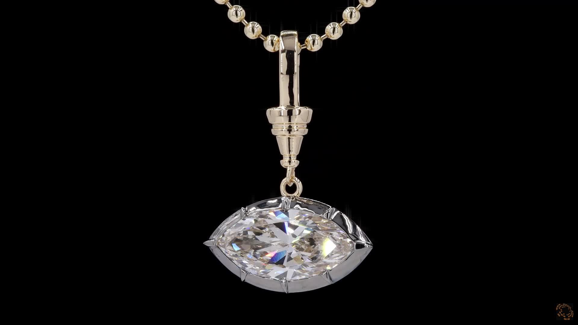Fashion Pendant, 14K Yellow Gold, stock 1958496