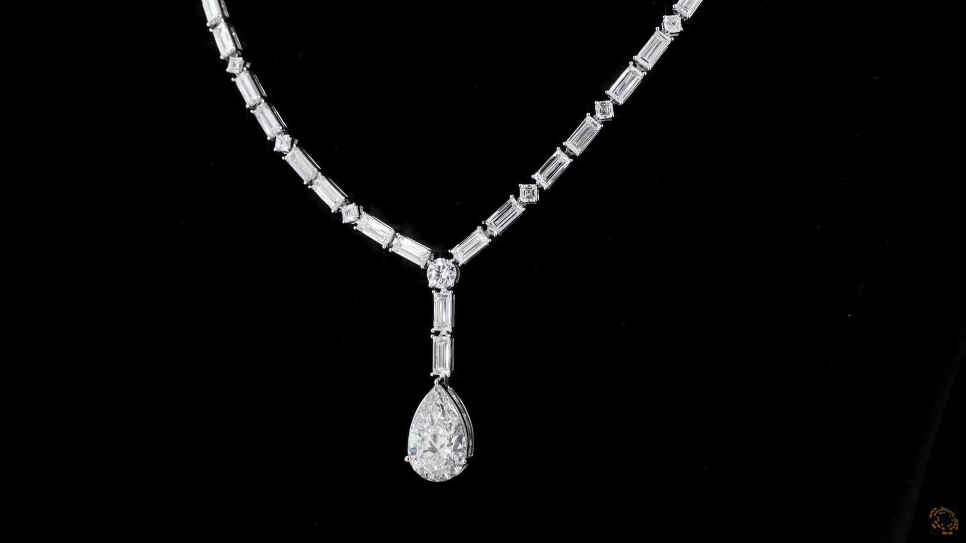 Fashion Necklace, 14K White Gold, stock 2006801