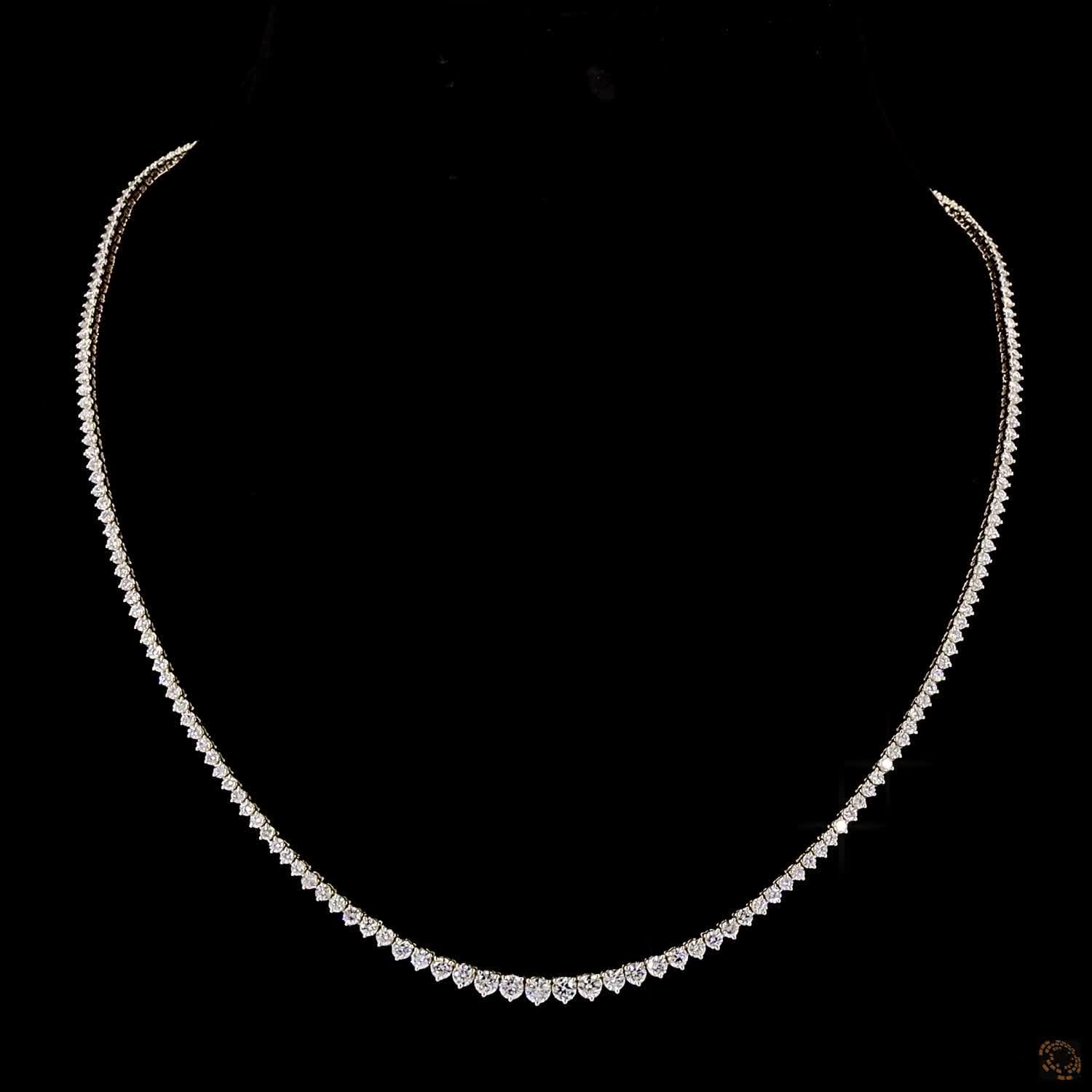 Graduated Necklace, 14K Yellow Gold, stock TG16-5.5-Y18