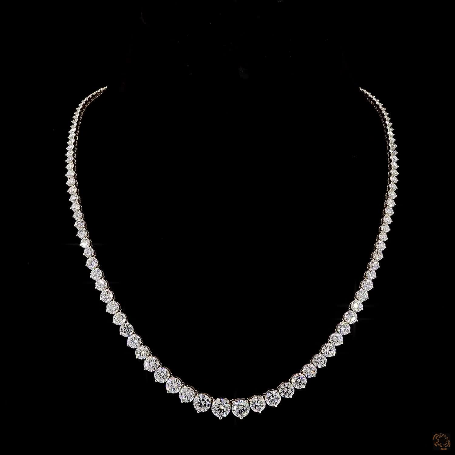 Graduated Necklace, 14K Yellow Gold, stock TG25-6.8-Y18