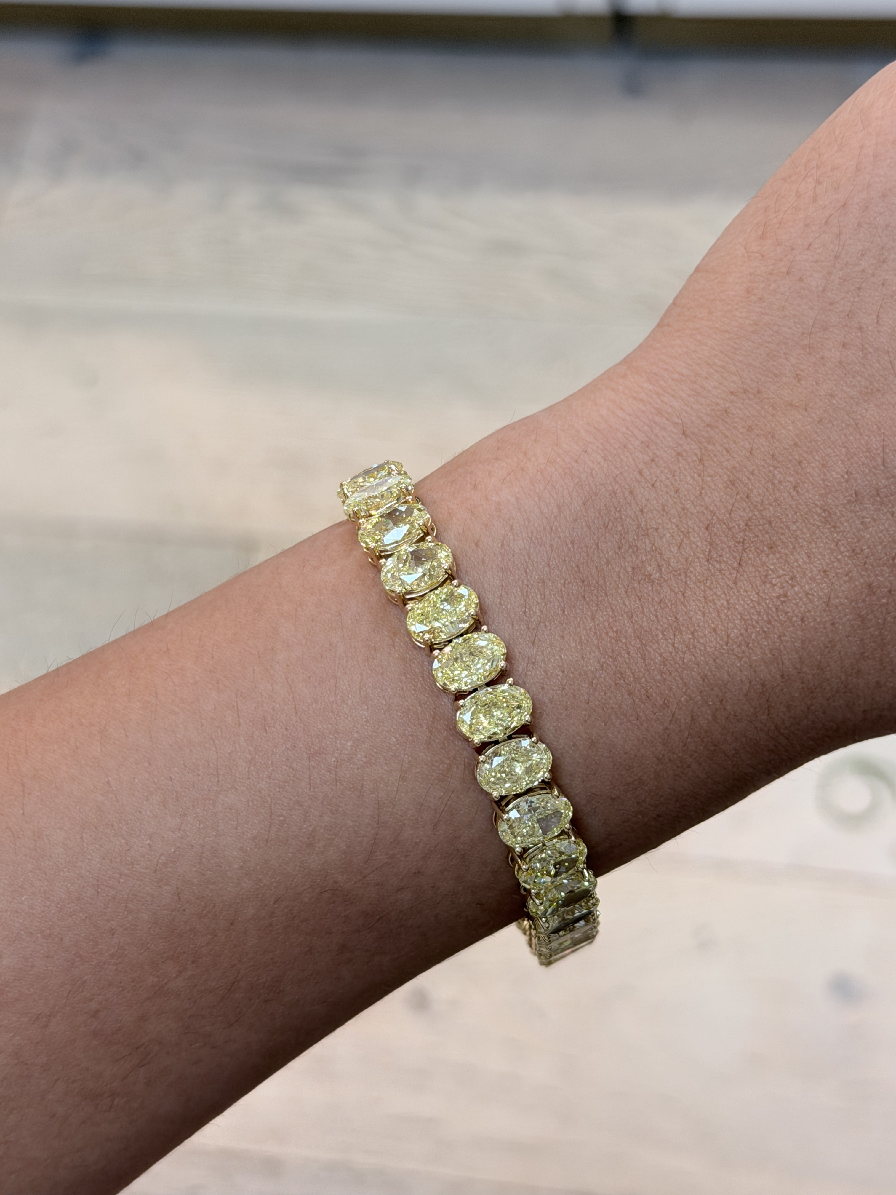 Tennis Bracelet, 14K Yellow Gold, stock BRAC00068